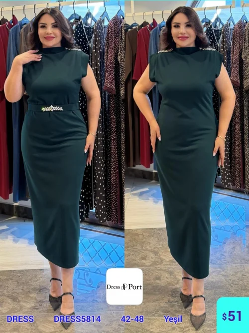Платье DIAGONAL (Green, модель DRESS5814) оптом