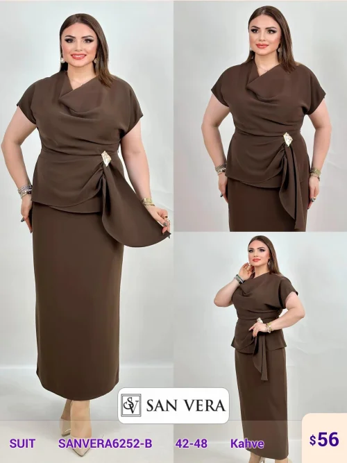 Костюмы и комплекты DIAGONAL (Brown, модель SANVERA6252-B) оптом
