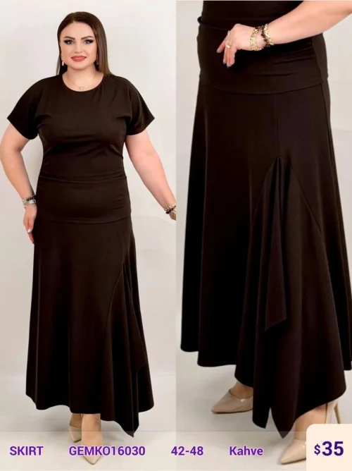 Юбка DIAGONAL (Brown, модель GEMK016030) оптом