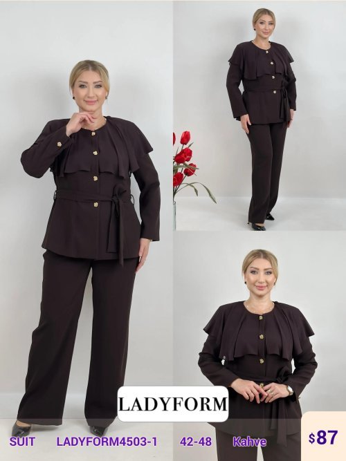Костюмы и комплекты DIAGONAL (Brown, модель LADYFORM4503-1) оптом