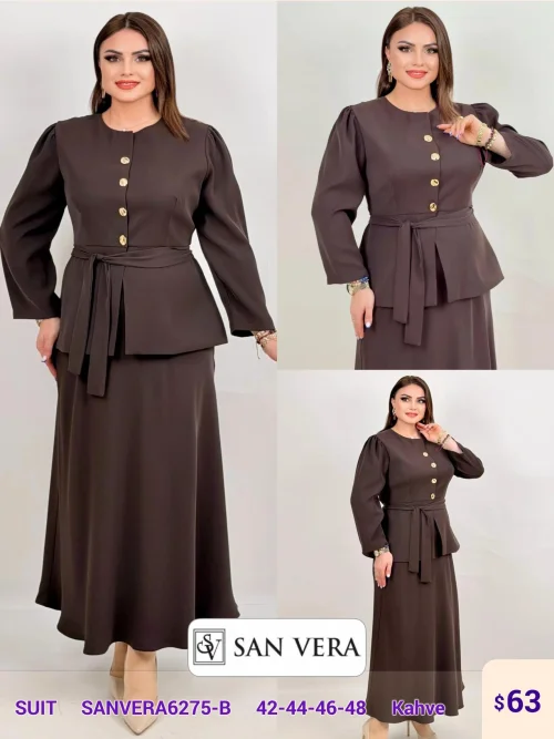 Костюмы и комплекты DIAGONAL (Brown, модель SANVERA6275-B) оптом