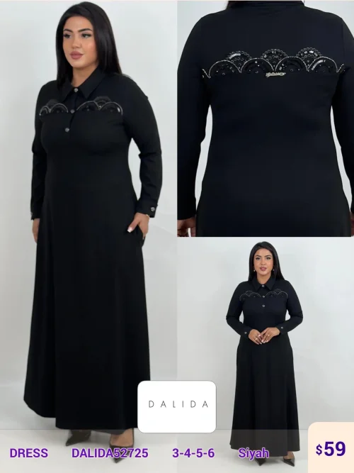 Платье DIAGONAL (Black, модель DALIDA52725) оптом