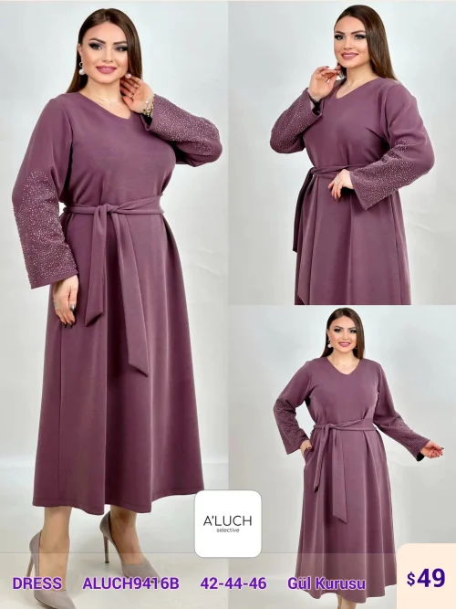 Платье DIAGONAL (Pink, модель ALUCH9416B) оптом