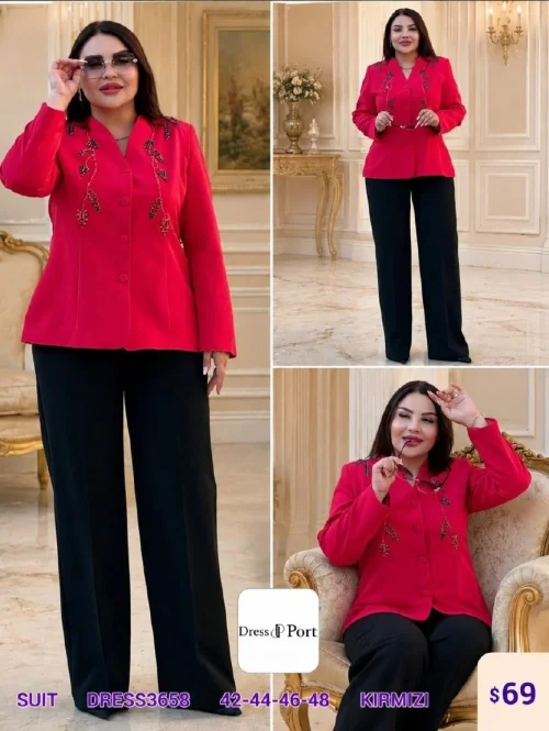 Костюмы и комплекты DIAGONAL (Red, модель DRESS3658) оптом