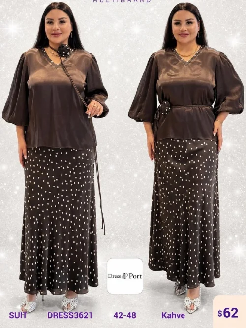 Костюмы и комплекты DIAGONAL (Brown, модель DRESS3621) оптом