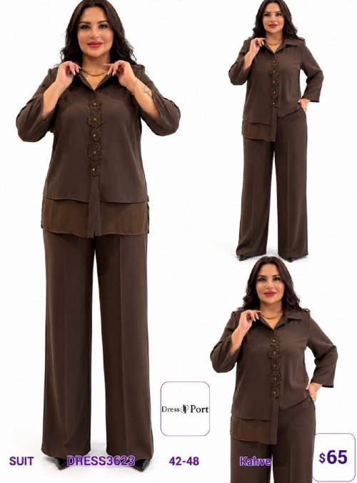 Костюмы и комплекты DIAGONAL (Brown, модель DRESS3623) оптом