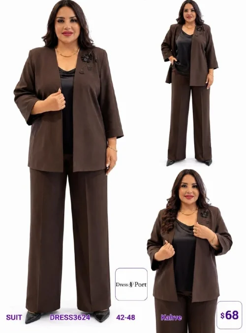 Костюмы и комплекты DIAGONAL (Brown, модель DRESS3624) оптом