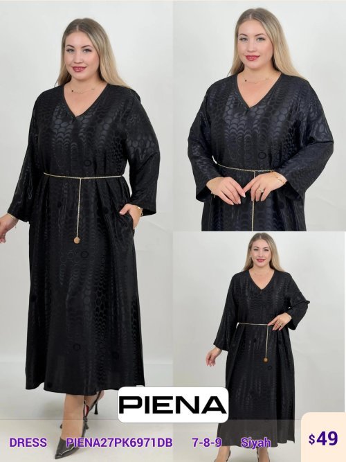 Платье DIAGONAL (Black, модель PIENA27PK6971DB) оптом