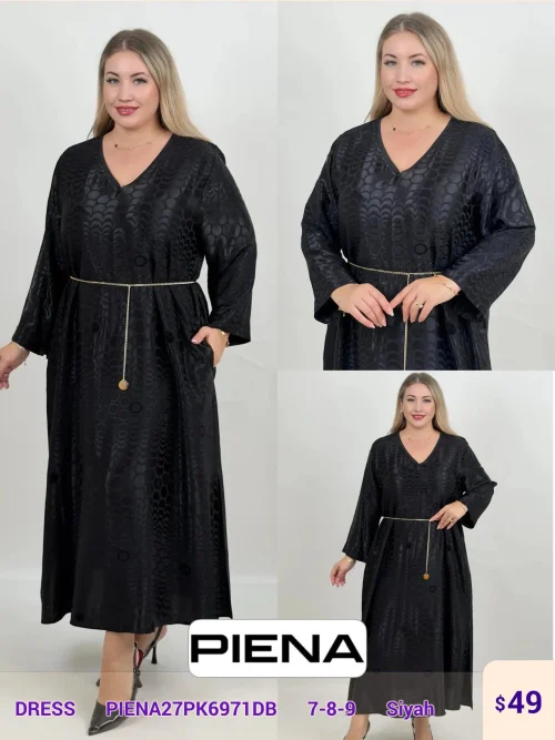 Платье DIAGONAL (Black, модель PIENA27PK6971DB) оптом