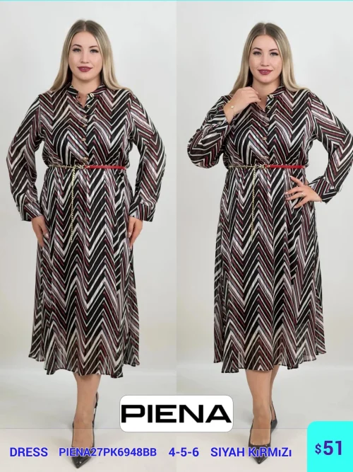 Платье DIAGONAL (Red, модель PIENA27PK6948BB) оптом