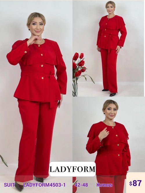 Костюмы и комплекты DIAGONAL (Red, модель LADYFORM4503-1) оптом
