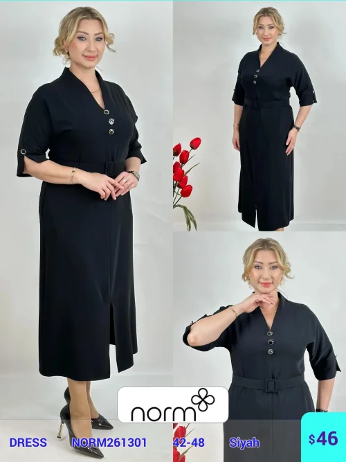Платье DIAGONAL (Black, модель NORM261301) оптом