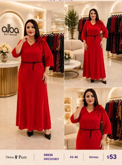 Платье DIAGONAL (Red, модель DRESS5821) оптом