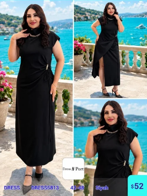 Платье DIAGONAL (Black, модель DRESS5813) оптом