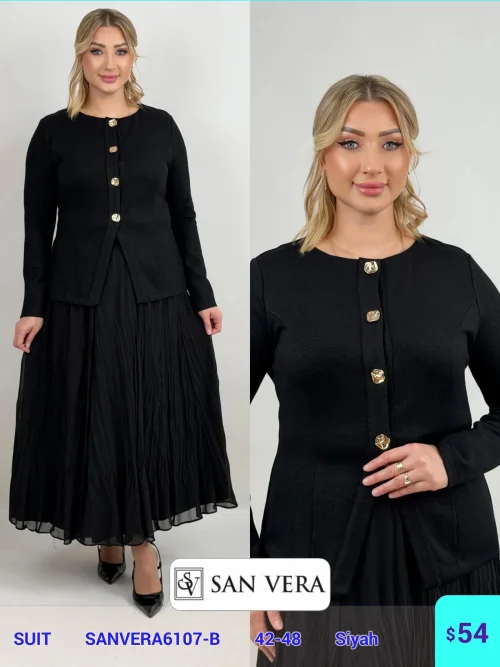 Костюмы и комплекты DIAGONAL (Black, модель SANVERA6107-B) оптом