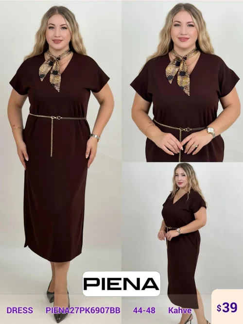 Платье DIAGONAL (Brown, модель PIENA27PK6907BB) оптом