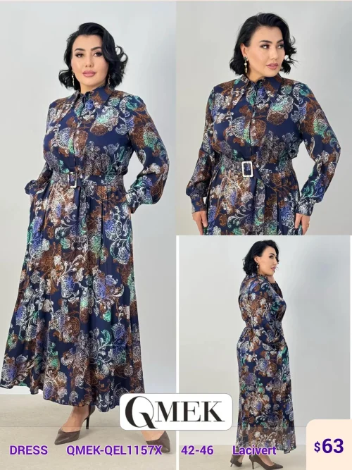 Платье DIAGONAL (Navy, модель QMEK-QEL1157X) оптом