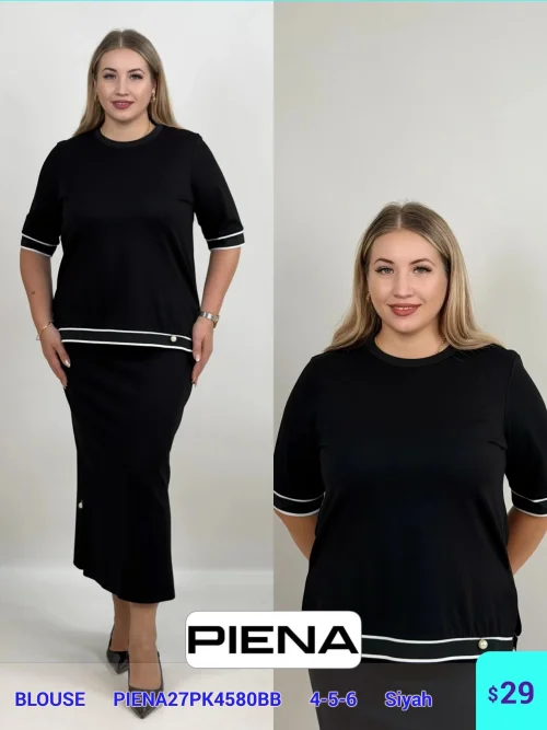 Блузка DIAGONAL (Black, модель PIENA27PK4580BB) оптом