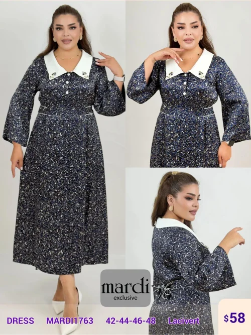 Платье DIAGONAL (Navy, модель MARDI1763) оптом