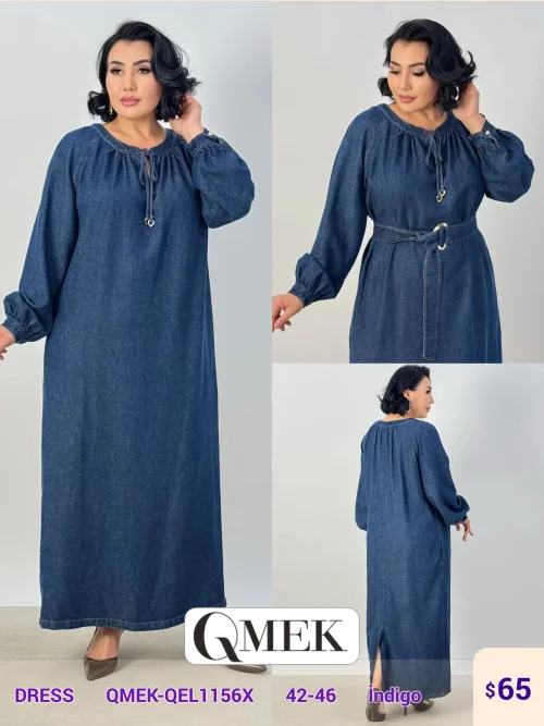 Платье DIAGONAL (Navy, модель QMEK-QEL1156X) оптом