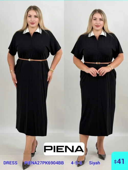 Платье DIAGONAL (Black, модель PIENA27PK6904BB) оптом