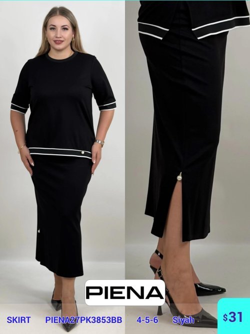 Юбка DIAGONAL (Black, модель PIENA27PK3853BB) оптом