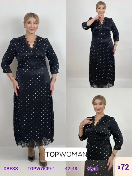Платье DIAGONAL (Black, модель TOPW7509-1) оптом