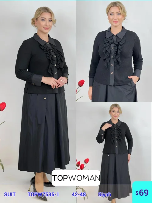 Костюмы и комплекты DIAGONAL (Black, модель TOPW7535-1) оптом