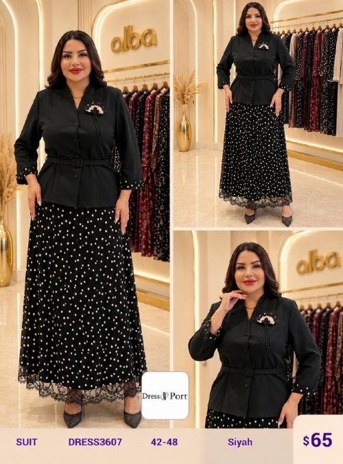 Костюмы и комплекты DIAGONAL (Black, модель DRESS3607) оптом