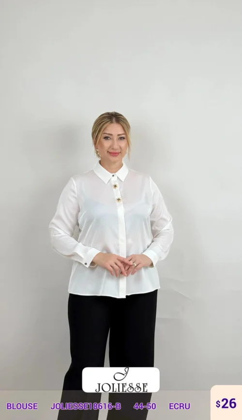 Блузка DIAGONAL (Cream, модель JOLIESSE18616-B) оптом
