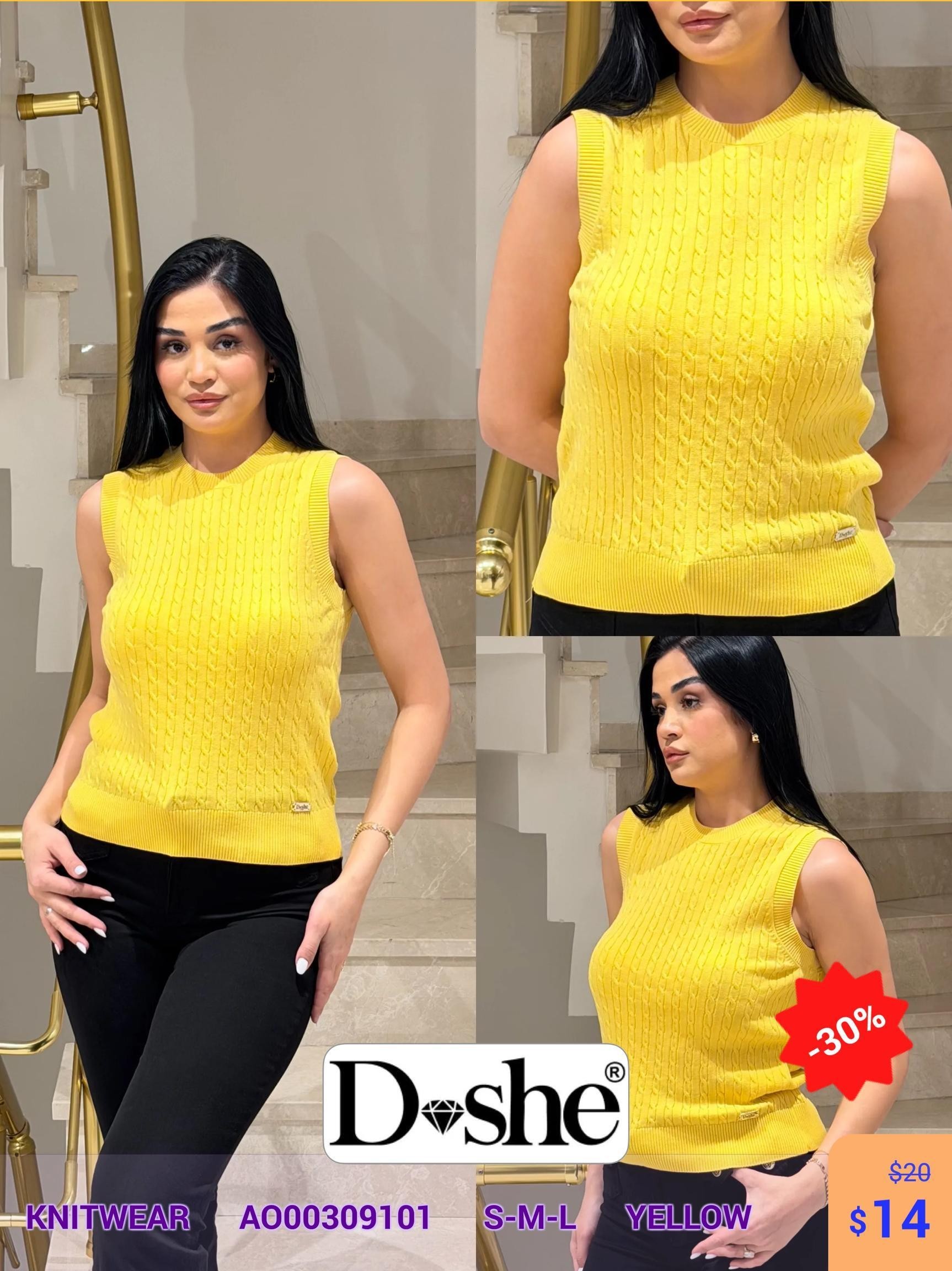 Knitwear DISHE (Желтый, модель A000309101) оптом