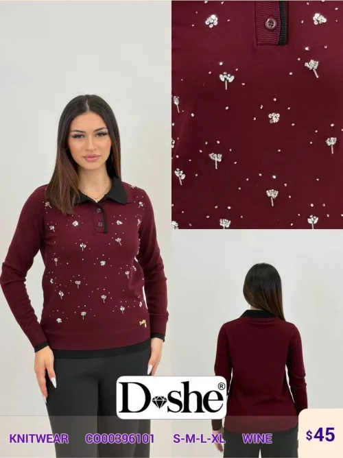 Трикотаж DISHE (Wine, модель C000396101) оптом