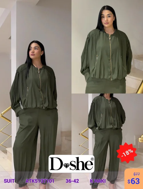 Костюм DISHE (Оливковый, модель ATK5137101) оптом