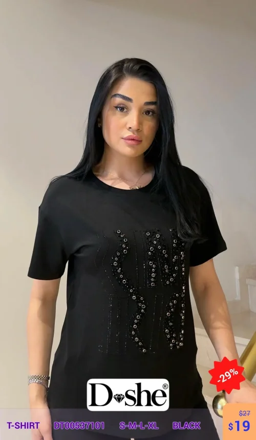 Футболка DISHE (Черный, модель DT00537101) оптом