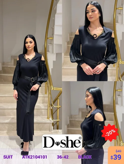 Костюм DISHE (Черный, модель ATK2104101) оптом
