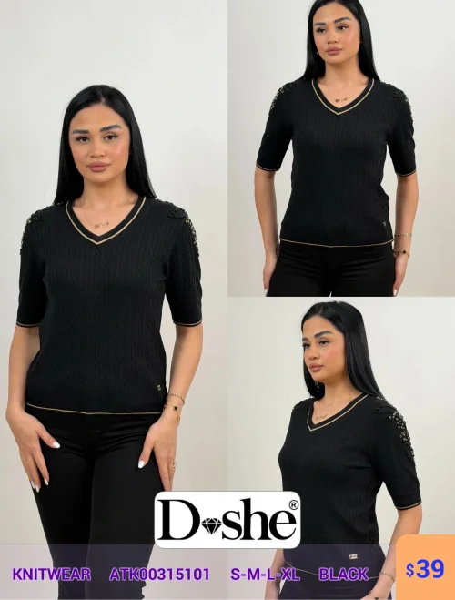 Knitwear DISHE (Черный, модель ATK00315101S-) оптом