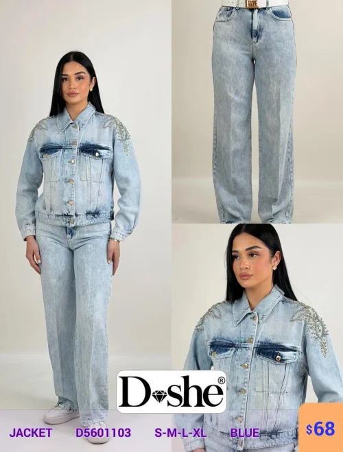 Жакет DISHE (Синий, модель D5601103) оптом