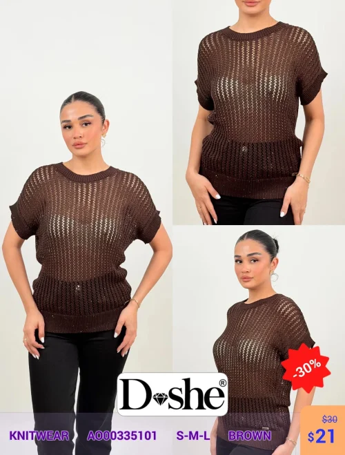 Knitwear DISHE (Коричневый, модель A000335101) оптом