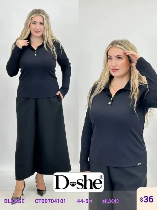 Блузка DISHE (Black, модель CT00704101) оптом