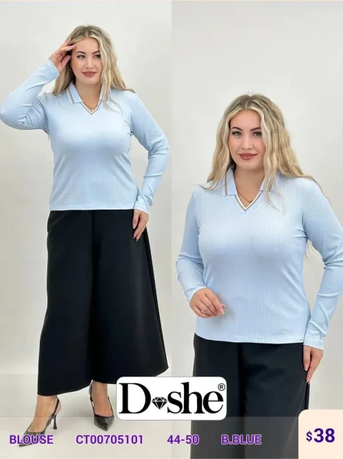 Блузка DISHE (Blue, модель CT00705101) оптом