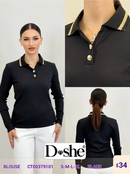 Блузка DISHE (Black, модель CT00379101) оптом
