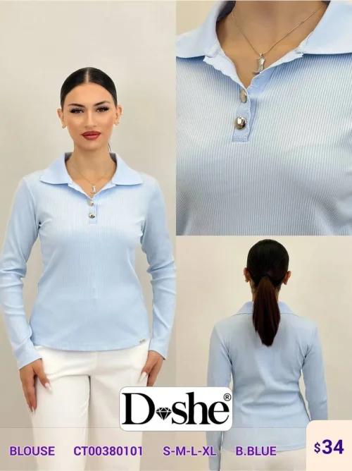 Блузка DISHE (Blue, модель CT00380101) оптом