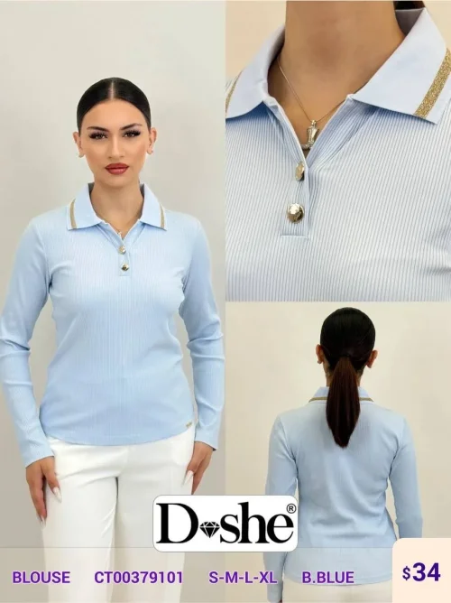 Блузка DISHE (Blue, модель CT00379101) оптом