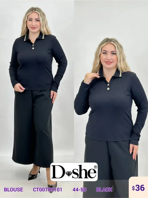 Блузка DISHE (Black, модель CT00703101) оптом