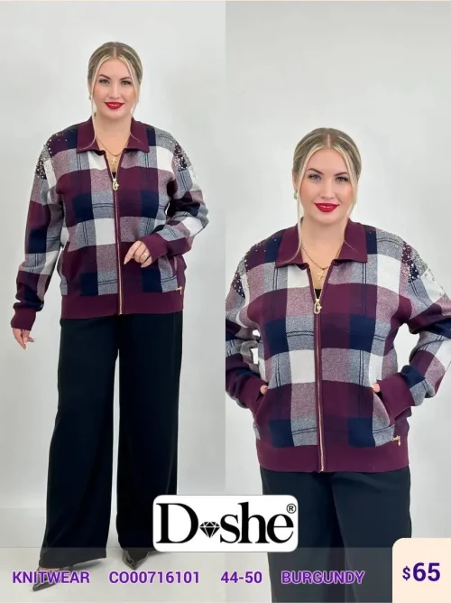 Трикотаж DISHE (Burgundy, модель C000716101) оптом
