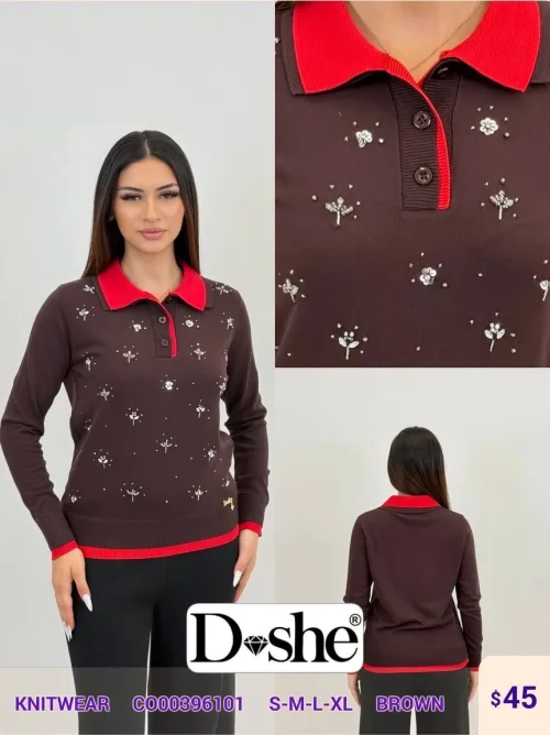 Трикотаж DISHE (Brown, модель C000396101S) оптом