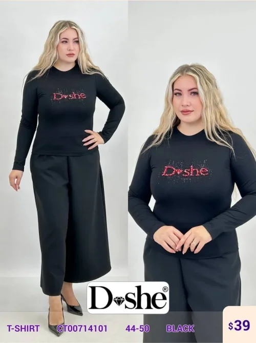 Футболка DISHE (Black, модель CT00714101) оптом