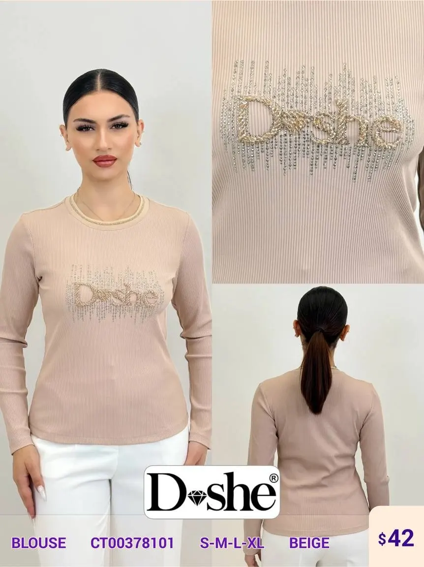 Блузка DISHE (Beige, модель CT00378101) оптом