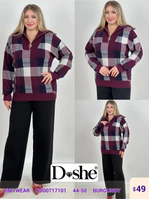 Трикотаж DISHE (Burgundy, модель C000717101) оптом