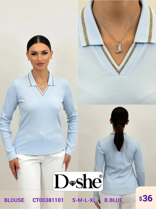 Блузка DISHE (Blue, модель CT00381101) оптом